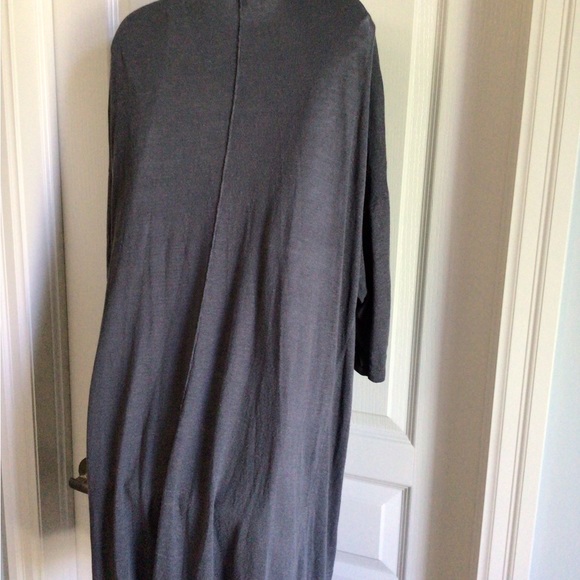 J.Jill grey linen cardigan Size Mrdium - Picture 4 of 4